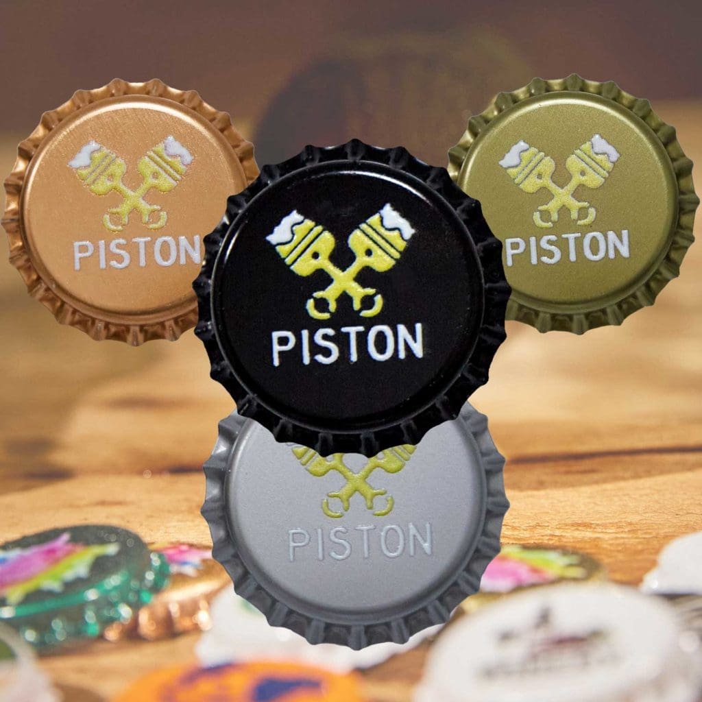 Kronenkorken bedruckt - Piston